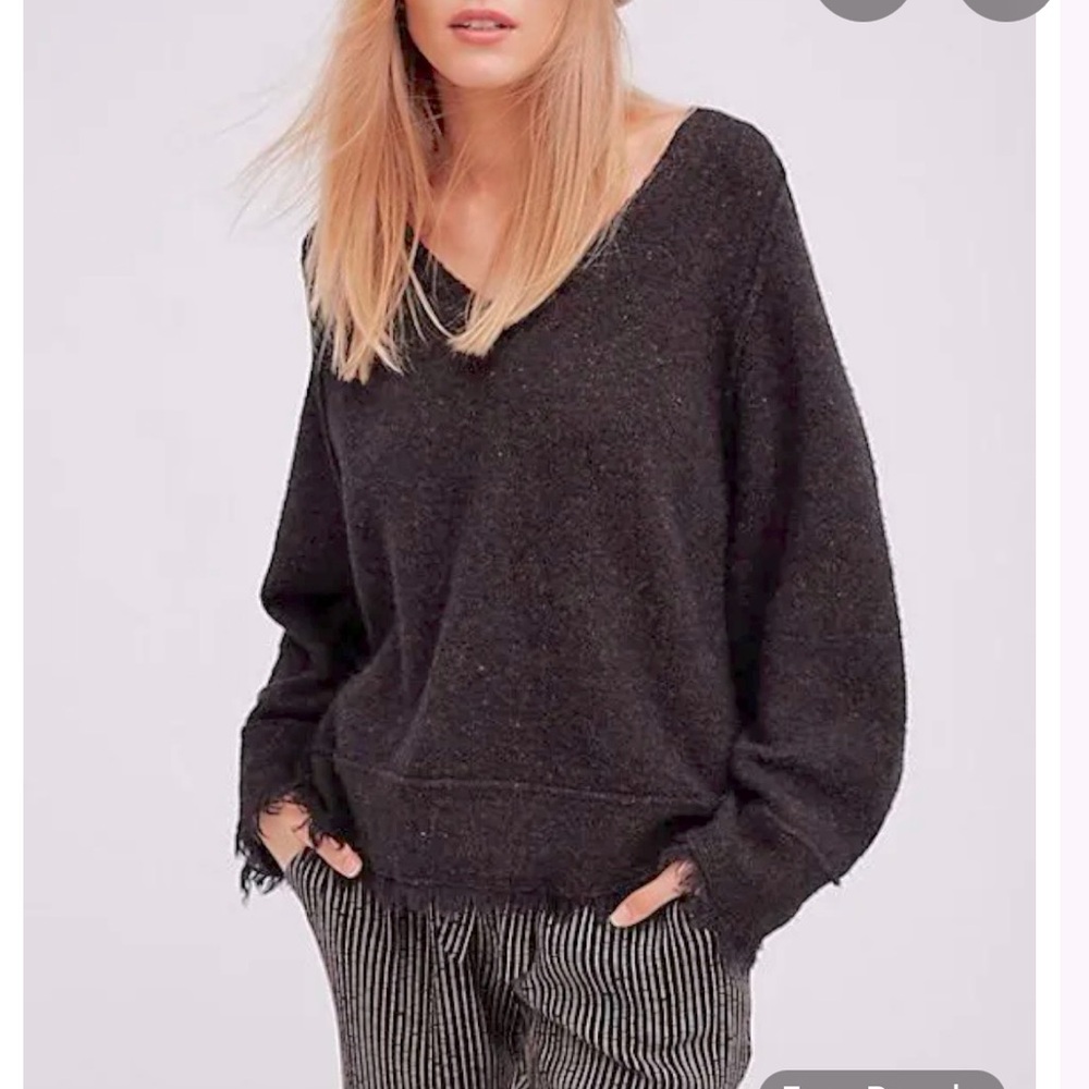 Free People Wool / Linen Irresistible Fringe Sweater